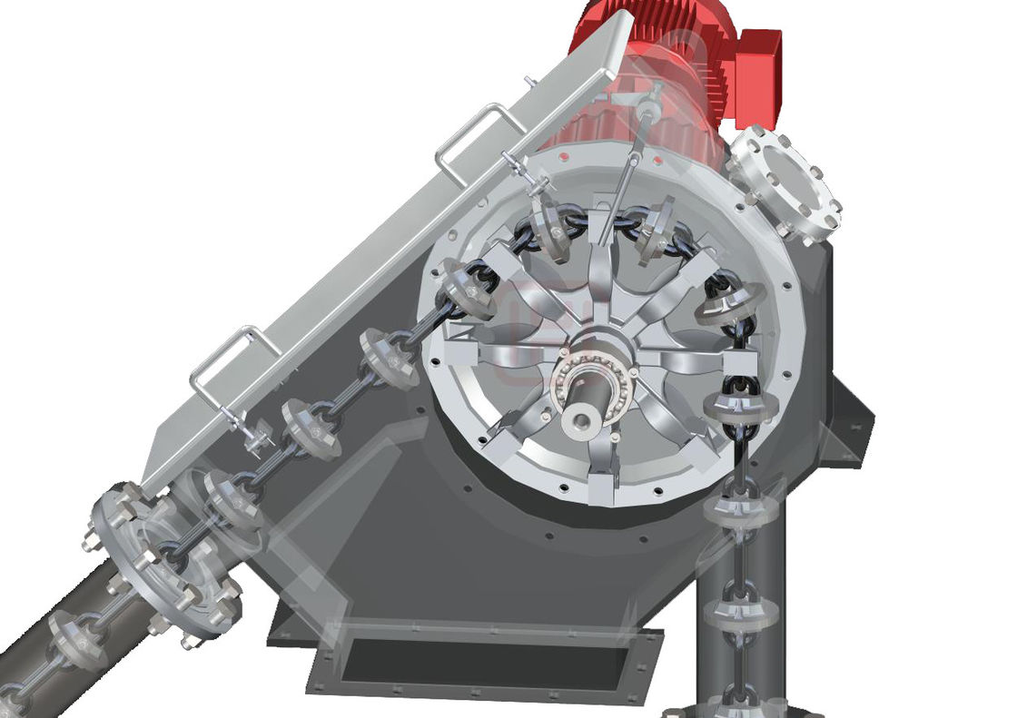 Long Distance Powder Conveying 300m³/H Pipe Chain Conveyor