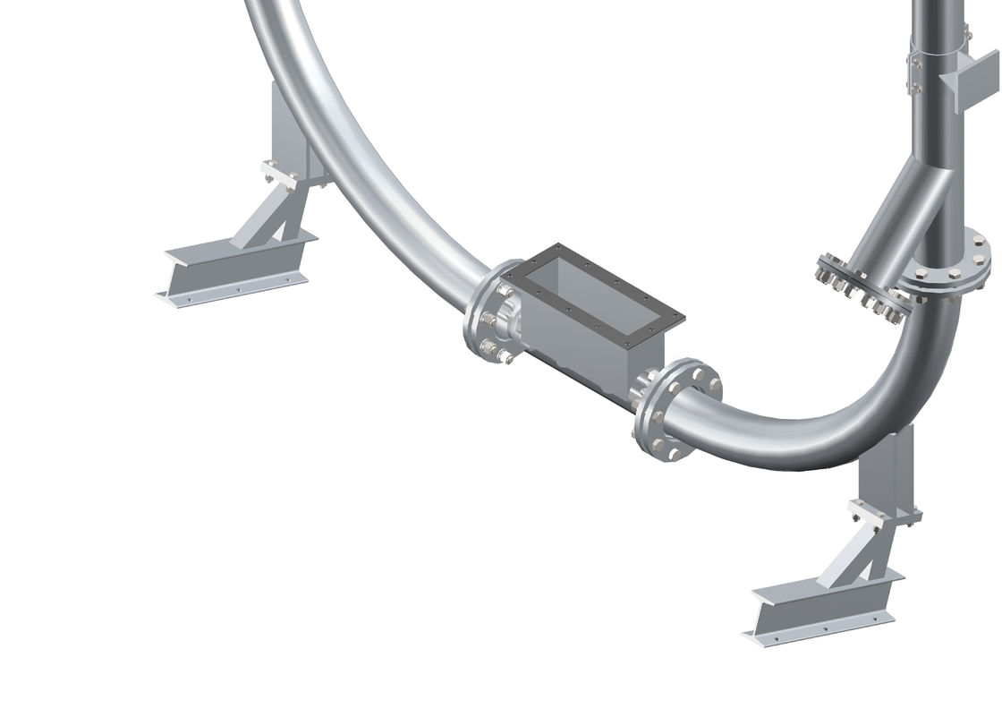 No Pollution SS304 Food Grade DN100 Tube Chain Conveyor