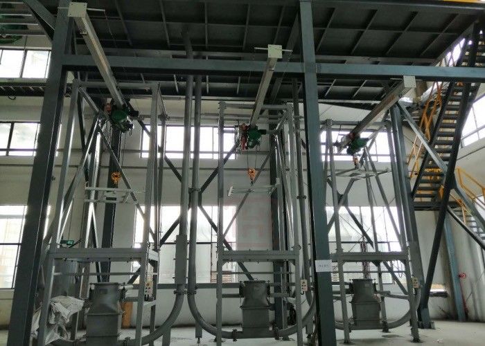 12T/H SS304 Bulk Bag Discharger With Electric Hoist Lifting System