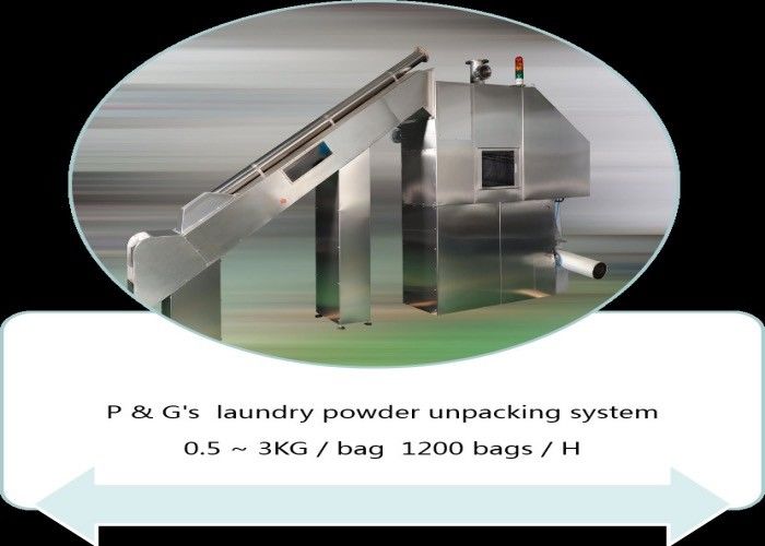 Small 30 Bags/H Automatic Slitter For With Hopper Screw Feeder
