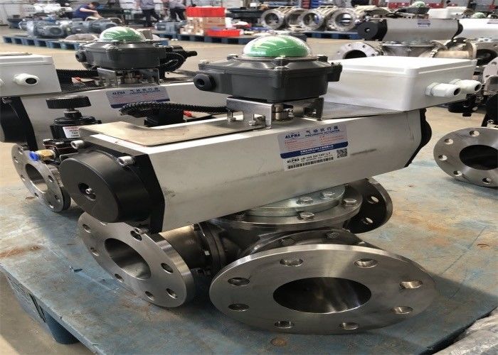 V Shaped 60° Pipe Included Angle Pneumatic Diverter Valve