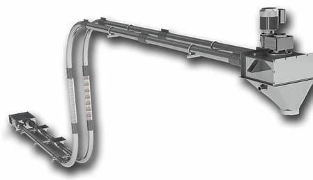 CE Bulk Material energy saving SS304 Tube Chain Drag Conveyor