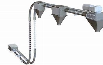 Material Handling Tubular Chain Conveyor No Pollution SS316L Structural Drag Chain Conveyor