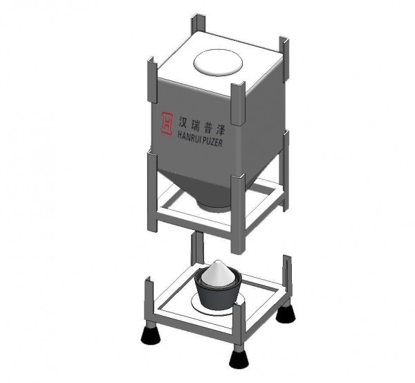3500L Solid Conveying System Movable Tank Huge Capacity