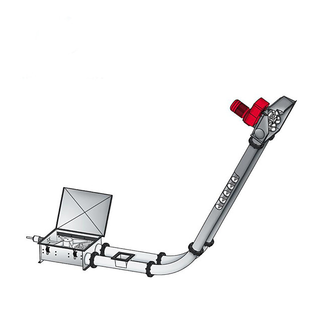 4KW Tubular Chain Scraper Conveyor Temperature Sensitive Material